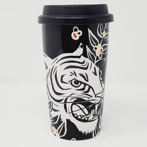 Starbucks Sumatra Collection 2018 White Tiger Ceramic Travel Tumbler